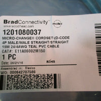 BradConnectivity MicroChange Cordset 4P Male/Straight 12010800397 NEW
