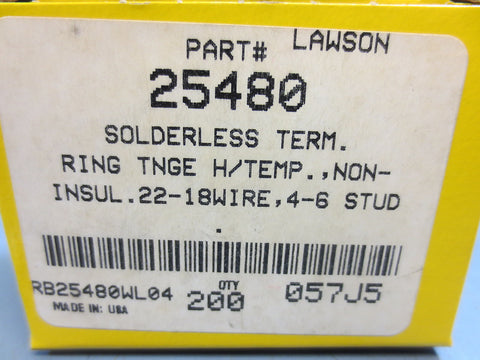 215 Nib Lawson 25480 Ring Tounge High Temperature 2218 Wire 46 Stud