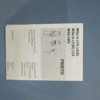 Festo MS4LRB1/4D5AS Pressure Regulator Serie:L643 NEW