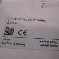 DiSoric Capacitive Label Sensor 1035vdc 200 mA KSSTI 600/80 FG3LKAIBS 203937