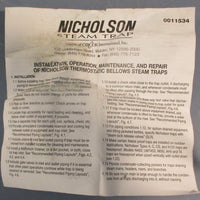 Spence Nicholson Type A Thermostatic Steam Trap 5103400 1/2"