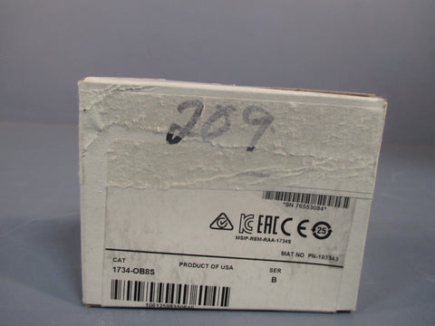 ALLENBradley POINT I/O 8 Point Digital Output Module SER. B 1734OB8S SEALED