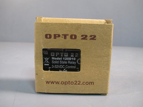 Opto 22 Solid State Relay 10A 3-32VDC Control 120D10