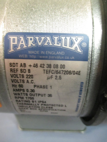 Parvalux Electric SDT AB Motor, 60 Hz, 1 PH, 1700 RPM SDT AB+4642380800
