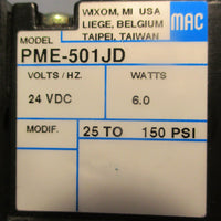 Mac Valves 6212C-231-PM-501JD Solenoid Valve PME-501JD 24VDC