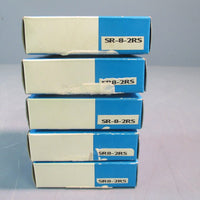 SINGLE ROW BALL BEARING STAINLESS STEEL LOT OF FIVE SR8-2RS