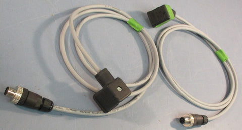 Lapp Kabel B-12-GDM Solenoid Valve Connector Cable 4-Pin Connector Lot of 2