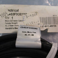 EATON/CUTLER HAMMER MICROCONNECTOR CORDSET CSAS3F3CB2202