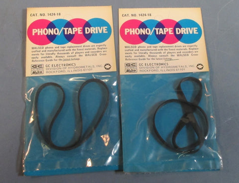 Lot of 2 GC Electronics 142418 Phono/Tape Drive Smaller Circumference NOS