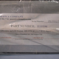 HEPA FILTER 10X10X6 PART# H10106