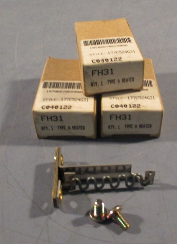 LOT OF (3) EATON CUTLER HAMMER Type A Heater Element Style 177C524G31 FH31