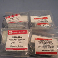 Lot of (4) Norgren Pneumatic Silencer MB001A