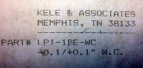 KELE & ASSOCIATES MODEL 1/2 DIGIT LCD PANEL DISPLAY LPI1B