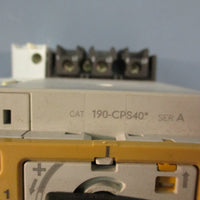 AllenBradley 190CPS40 Coordinated Protected Starter Assy w/ 190P100, 190A40