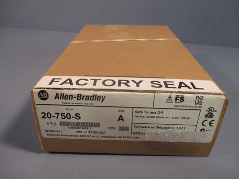 Allen Bradley Safe Torque Off Module Series A 20750S