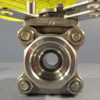 SVF Flow Controls R8A06666ATSW0005LK00 3-Piece Ball Valve R8 Series 1/2"