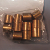 Lot 11 Bronze Sleeve Reducer Bushing 0.647" Long, 0.316" Sm ID, 0.468" Lg ID