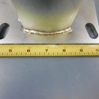 New Albion Alathane 8 X 2" Wheel Non Swivel Fixed Position Poly Cast Iron Silver