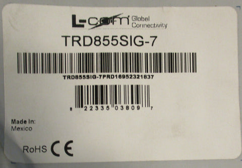 L-COM TRD855SIG-7 Ethernet Cord 7FT Long RJ45 TO RJ45 Lot of 2