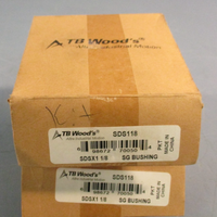 Lot of (2) TB Woods SDS118, SDSX1 11/8”, SG Bushing Keyed Bore