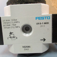 Festo LR-D-7-MINI 162585 Pressure Regulating Valve 0-16 Bar