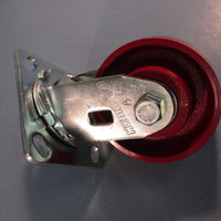 Hamilton 4" SS, Swivel Caster Wheel 4" Dia x 2" Wd Rectangle No Brake B-00188-55
