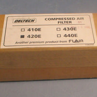 Deltech 420E Compressed Air Filter Factory Sealed New Old Stock