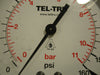Tel-Tru Thermometer Commercial Pressure Gauge 0-160 PSI Analog Dial