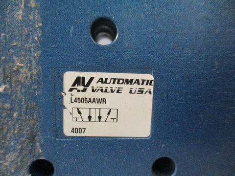 Automatic Valve USA L4505AAWR Solenoid Automatic Valve