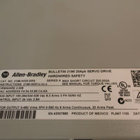 Allen Bradley 2198H015ERS2 A Kinetix 5500 20Apk Servo Drive, 3PH 50/60Hz
