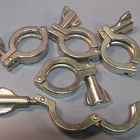 Wing Nut Stainless Steel Flange Clamps for 2" OD Flange lot of 5
