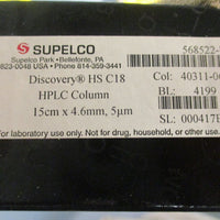 Supelco Discovery 568522U HPLC Column 15cm x 4.6mm 5um 7" Length