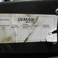 Demag DCCOM 5500 1/1 H5 V5.4/1.32 Electric Chain Hoist 1100lb 440480 VAC