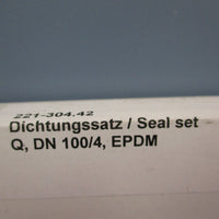GEA Tuchenhagen Seal Set 221-304.42 Q, DN 100/4, EPDM NEW