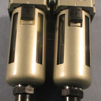 SMC AFD3002C Micro Mist Separator 1.0MPa Max 60 Deg C Max Lot of 2