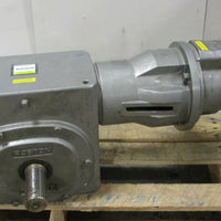 Boston Gear SBKHMRF75280KB9G 80:1 Gear Reducer w/ HMF34KB9B11 4:1