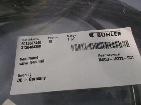 Buhler MSDG10222001 Cordset VF206105