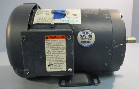 Leeson 111916.00 AC Electric Motor C6T34FB24E 3PH 2HP 3450RPM 5/8" Shaft Dia