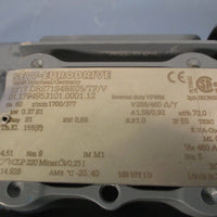 SEW EURODRIVE GEAR MOTOR RF17/DRS71S4BE05/TFV W/ Typ V71