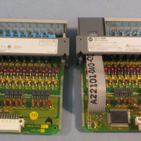 LOT OF (2) ALLEN BRADLEY 1746-IB16 SER C SLC 500 DC INPUT MODULE