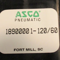 Asco Pneumatic 18900001-120/60 Solenoid Valve Plug lot of 3