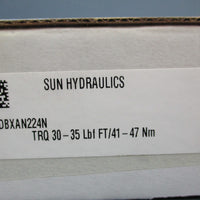 Sun Hydraulics DWDBXAN224N Solenoid Valve TRQ 3035 Lbf FT/4147 Nm