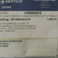 Pentair Sudmo 2143630 Seal Kit 3" S270-S288 and S370-S386 FKM-FDA