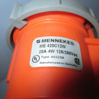 Mennekes Electrical Watertight Plug 20 AMP 4W ME 420C12W