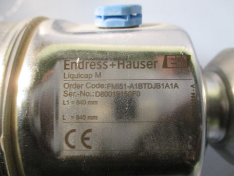 Endress+Hauser LiquiCap M Capacitance Level Probe FMI51A1BTDJB1A1A