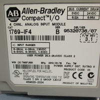 Allen Bradley 1769-IF4 Series B CompactLogix 4 Ch Analog Input Module