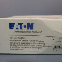 EATON COMET SERIES PHOTOELECTRIC SENSOR, TUBULAR HOUSING SERIES A2 13104RS5003