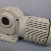 NISSEI CORP/GTR 3PHASE INDUCTION MOTOR 0.75KW 220V 50:1 RATIO H2LM32R50075
