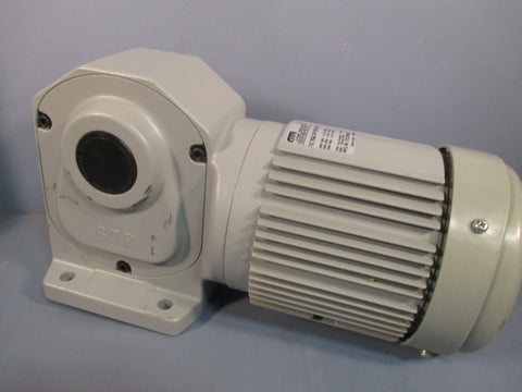 NISSEI CORP/GTR 3PHASE INDUCTION MOTOR 0.75KW 220V 50:1 RATIO H2LM32R50075