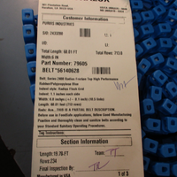 Intralox 79605 Ser 2400 Flush Grid Polypropylene Blue Belt 6"W x 60.1FT 56140628
